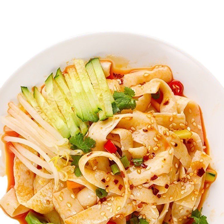 魔芋凉皮 凉拌速食代餐魔芋面 即食饱腹膳食宽粉图2