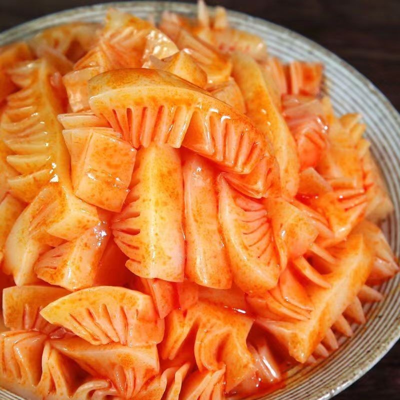 红油素百叶香辣素百叶 魔芋爽素食 即食咸菜酱菜 早餐下饭菜图4