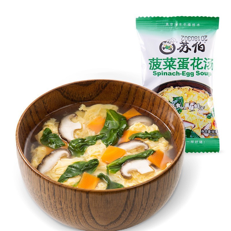 方便速食冻干蔬菜菠菜蛋花汤料包速食食品图2