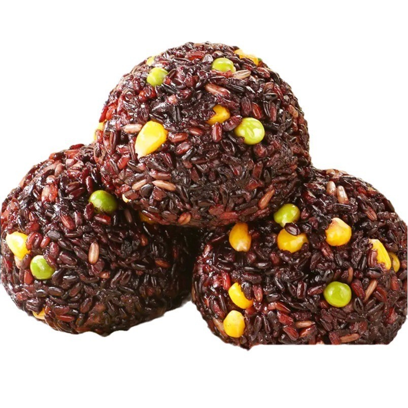 速食11色白芸豆糙米饭团开袋即食黑米玉米荞麦米白芸豆代餐饭团图5