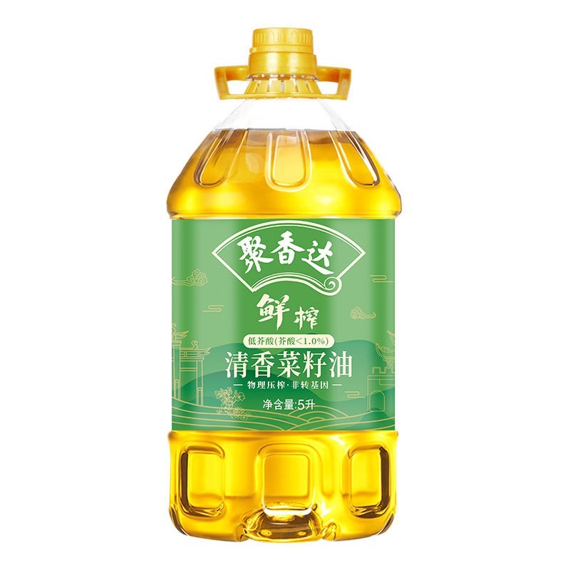 低芥酸清香菜籽油5L压榨一级纯菜籽油源头厂家图5