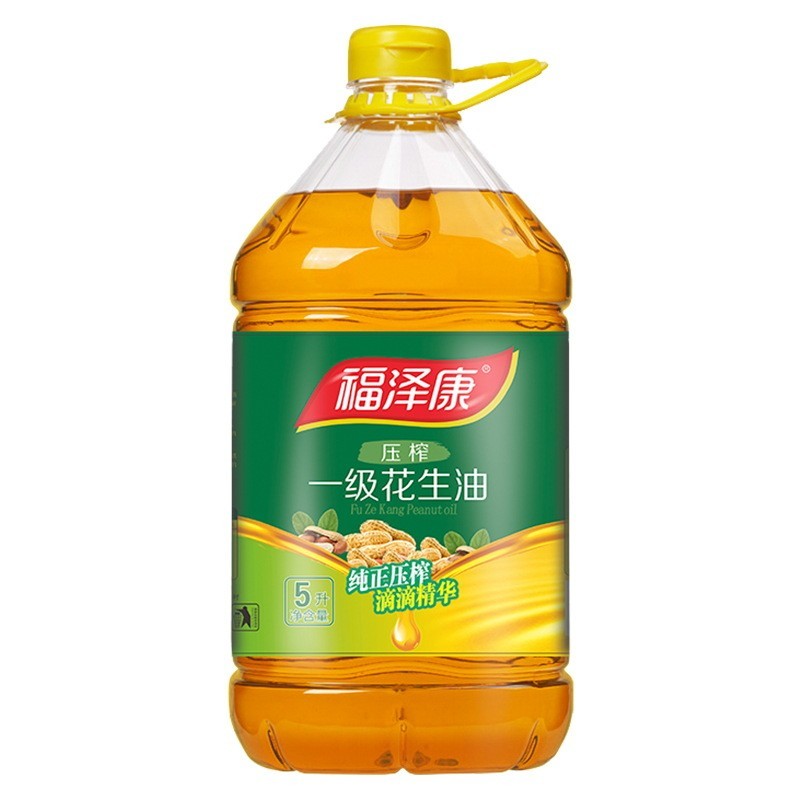 压榨一级花生油5升纯正花生油食用油家用厂家加工定制贴牌图5