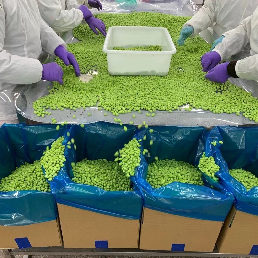 速冻毛豆仁毛豆荚餐饮休闲小吃冷冻毛豆图2