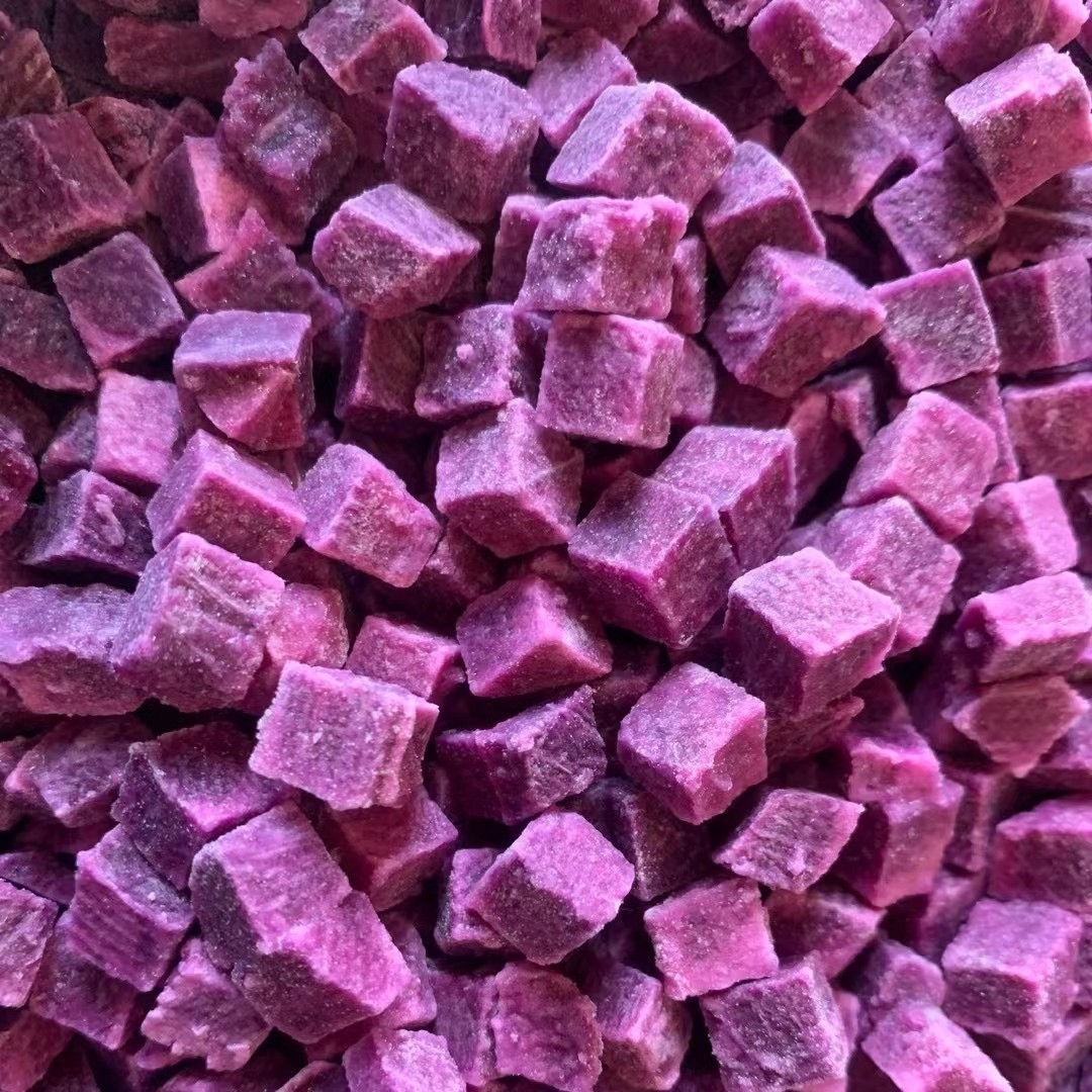 速冻紫薯块紫薯条紫薯丁奶茶原料冷冻紫薯泥家用商用图2