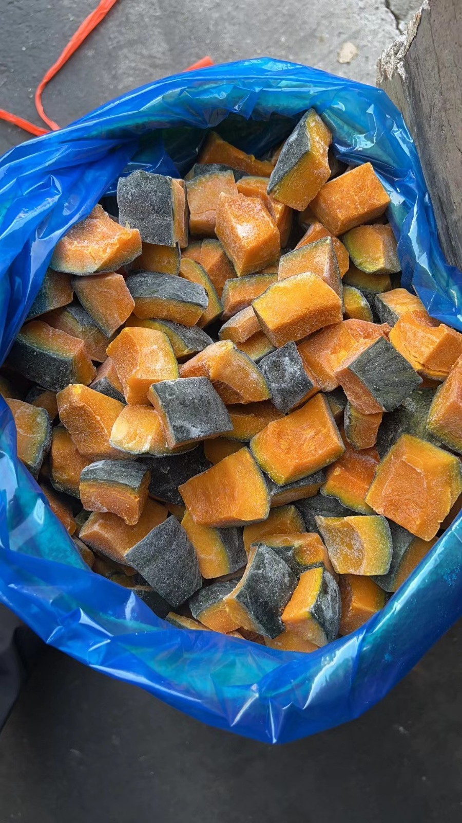 带皮南瓜块 蒸熟艾比斯南瓜 冷冻南瓜麻将块 速冻南瓜艾比斯南瓜图2