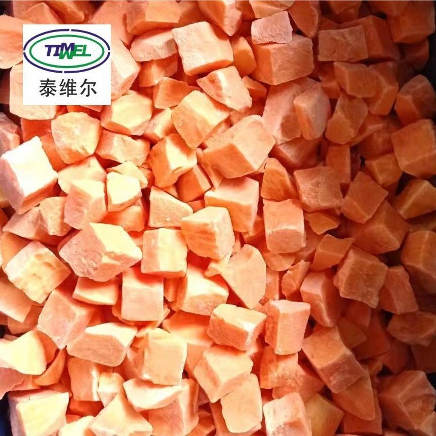 生冻熟冻地瓜块馅料冻红薯块红薯泥原料预制菜配菜10kg包装