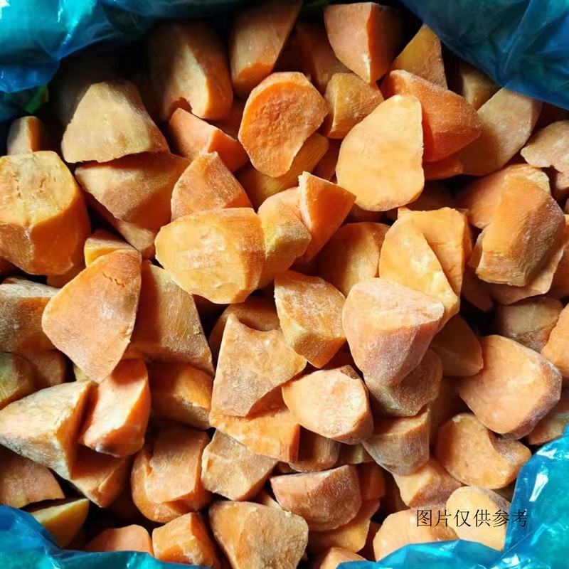 生冻熟冻地瓜块馅料冻红薯块红薯泥原料预制菜配菜10kg包装图2
