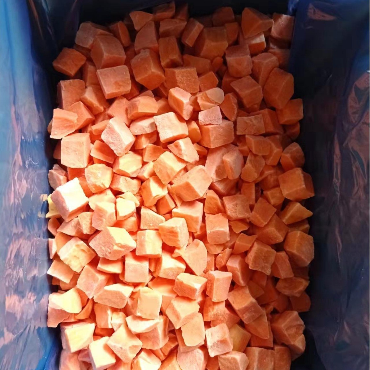 生冻熟冻地瓜块馅料冻红薯块红薯泥原料预制菜配菜10kg包装图4