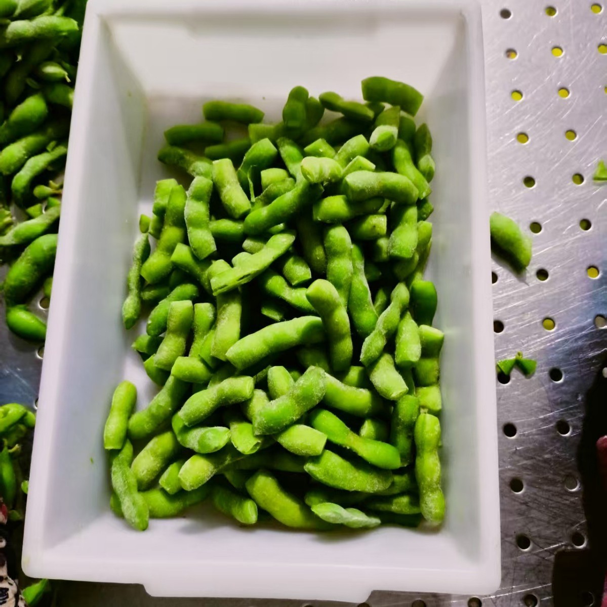 速冻毛豆荚装剪尾翠绿宝毛豆菜豆速冻什锦速冻毛豆图5