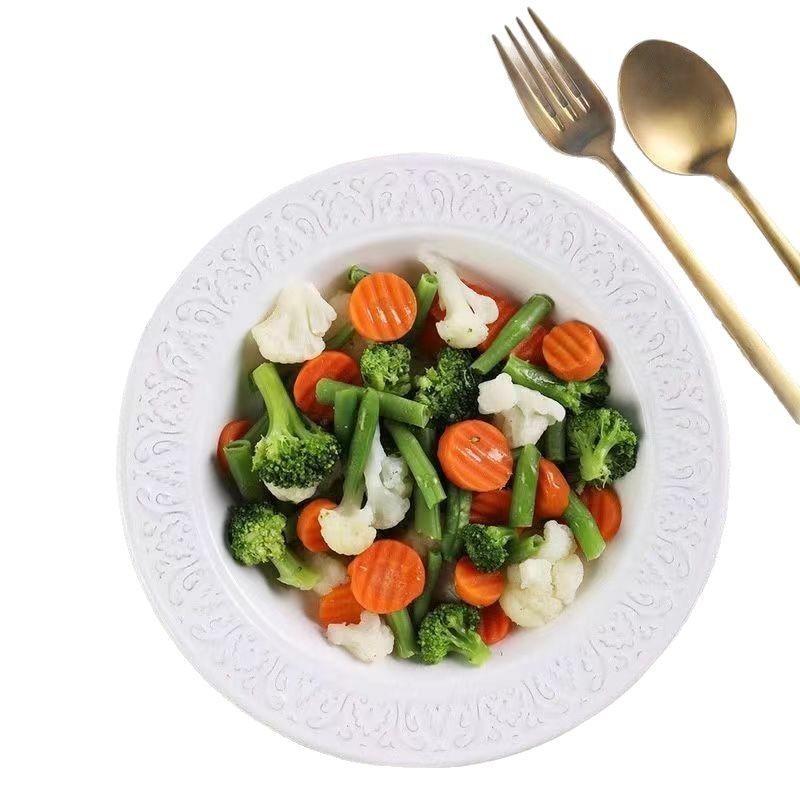 速冻混合蔬菜西兰花白花菜胡萝卜半成品酒店餐饮商用袋装图3