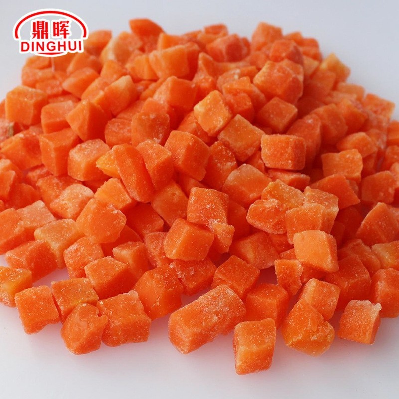 河北厂家速冻胡萝卜 速冻蔬菜胡萝卜丁 速冻散装果蔬图2