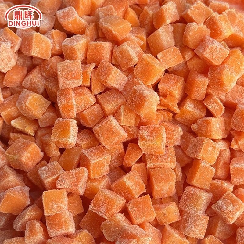 速冻胡萝卜丁 冷冻蔬菜 商用混合什锦菜萝卜块图3
