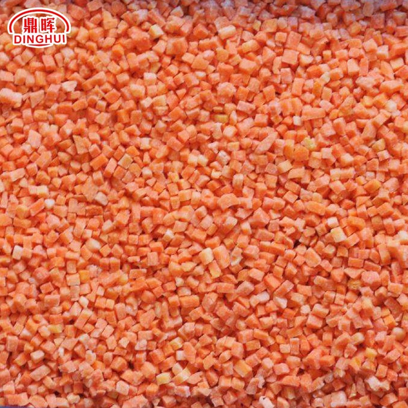 速冻胡萝卜丁 速冻预制菜用胡萝卜丁可出口多规格图2