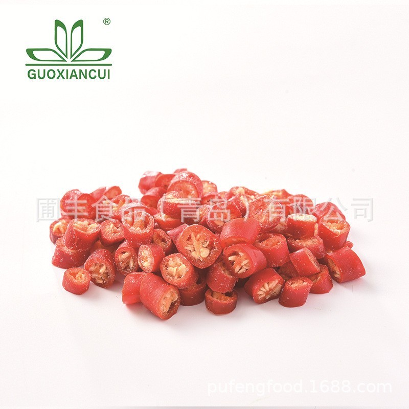 厂家速冻小米辣椒冷冻特辣朝天小米椒红椒圈辣椒圈小米辣圈工厂图2