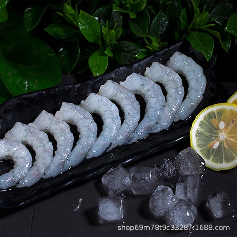 蓝虾虾仁无冰冷冻大鲜活冻手剥大新鲜虾肉商用冷链大规格虾仁图3