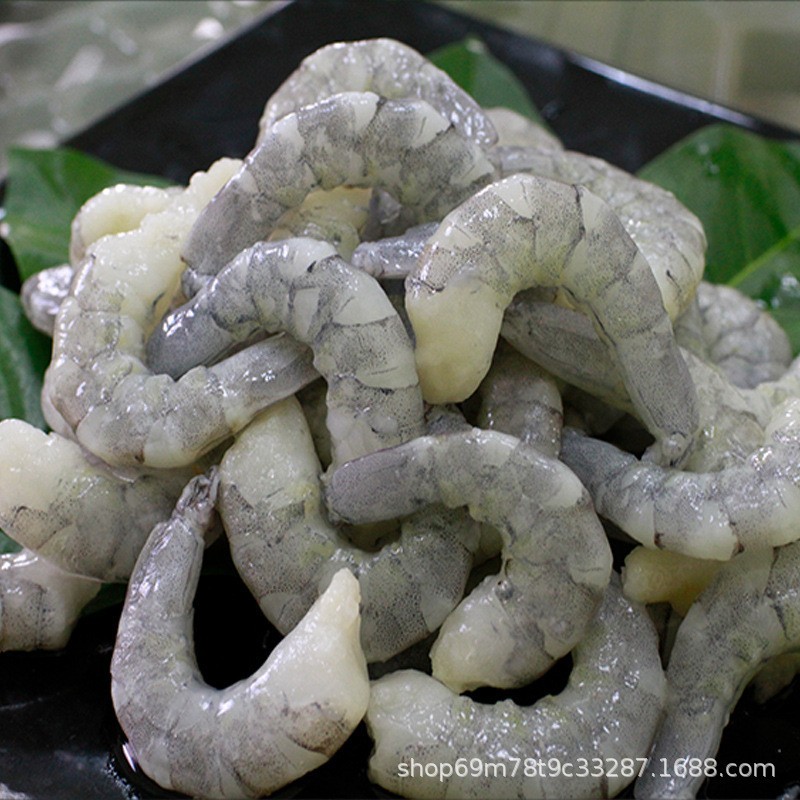 蓝虾虾仁无冰冷冻大鲜活冻手剥大新鲜虾肉商用冷链大规格虾仁图4