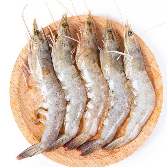 厄瓜多尔白虾2kg南美老船长冷冻新鲜白对虾30/40规格大虾无盐