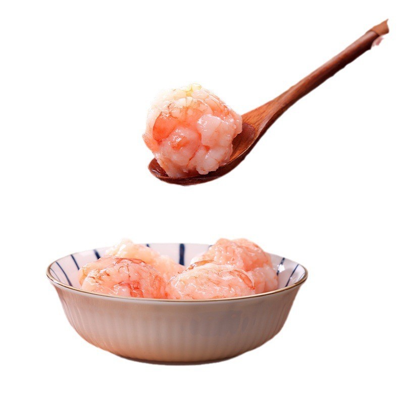 黑虎虾滑火锅冒菜麻辣烫串串豆捞食材商用新鲜虾丸冷冻手打虾肉滑图5