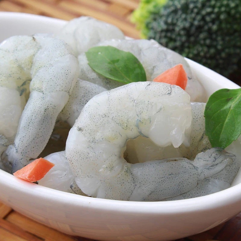 白虾冷冻锁鲜OEM贴牌水产代加工去虾线深海虾仁火锅餐饮商用食材