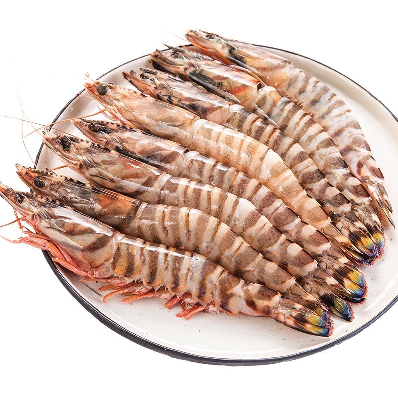 斑节虾特大海鲜竹节虾鲜活急冻九节虾生鲜虾类基尾虾净重1000g图4