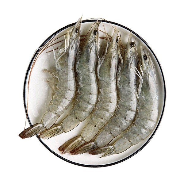 首鲜道盐冻白虾1500g家庭装 盐田虾南美白对虾冷冻锁鲜图4