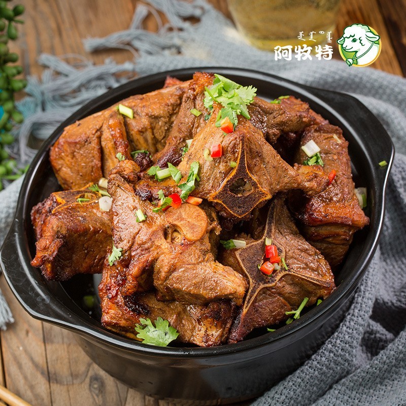 羊脊骨1kg内蒙草原羔羊羊脖子炖煮火锅食材 羊蝎子图2