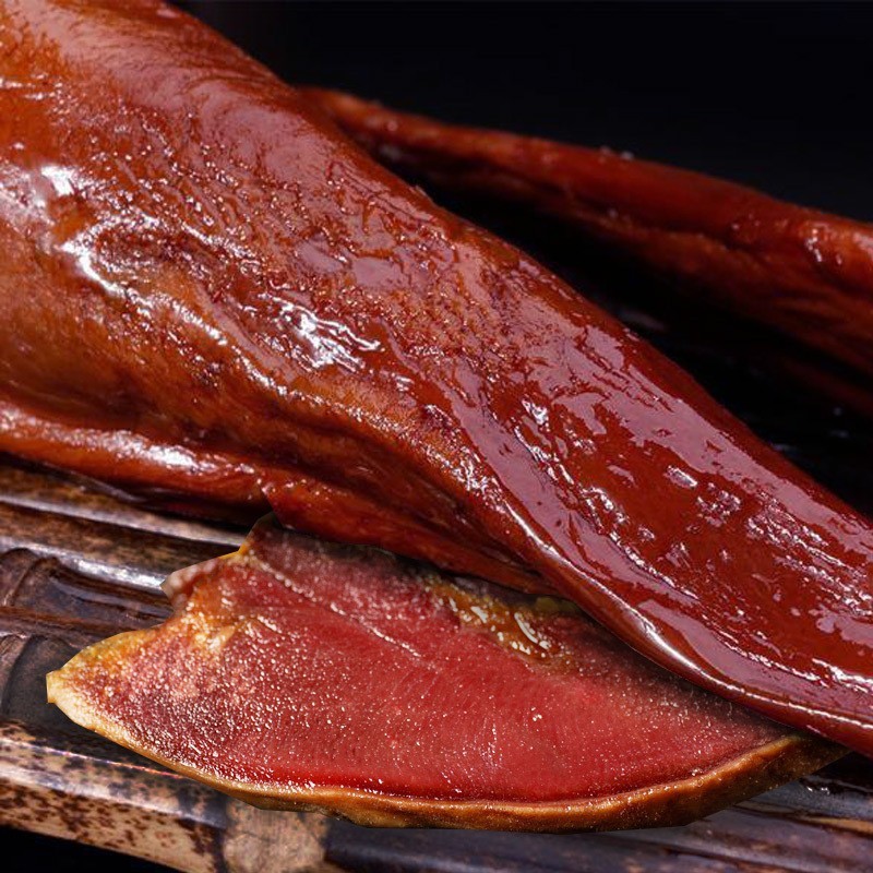 腊猪舌头四川特产腊肉农家烟熏自制咸猪边角猪拱嘴工厂图2