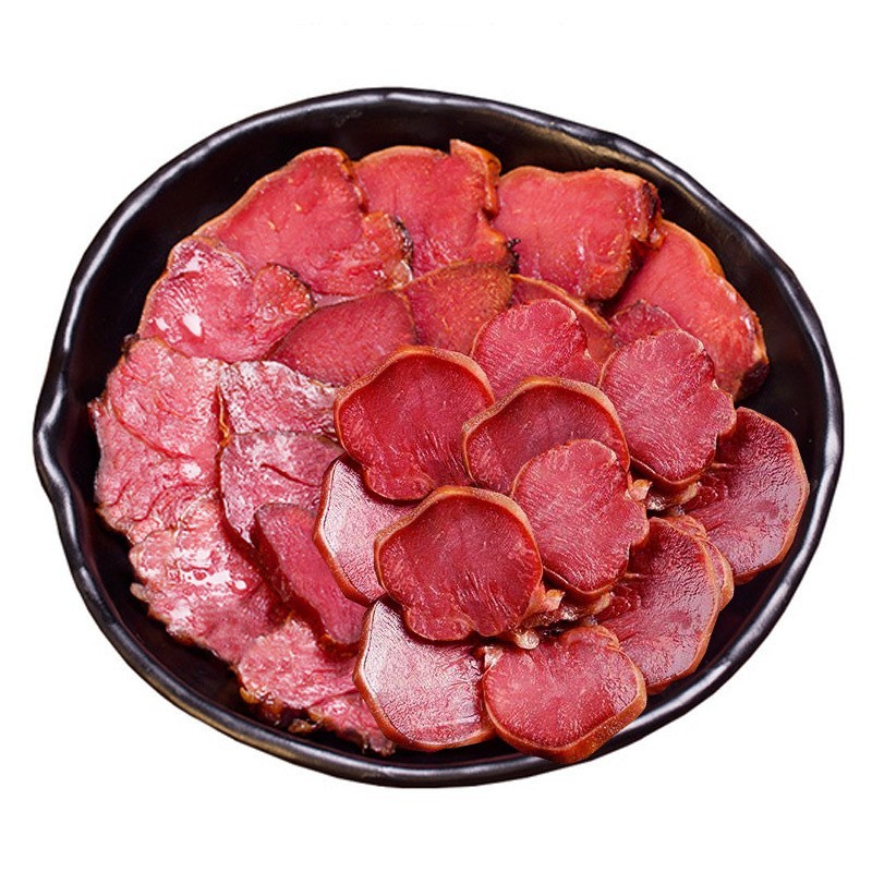 腊猪舌头四川特产腊肉农家烟熏自制咸猪边角猪拱嘴工厂图5