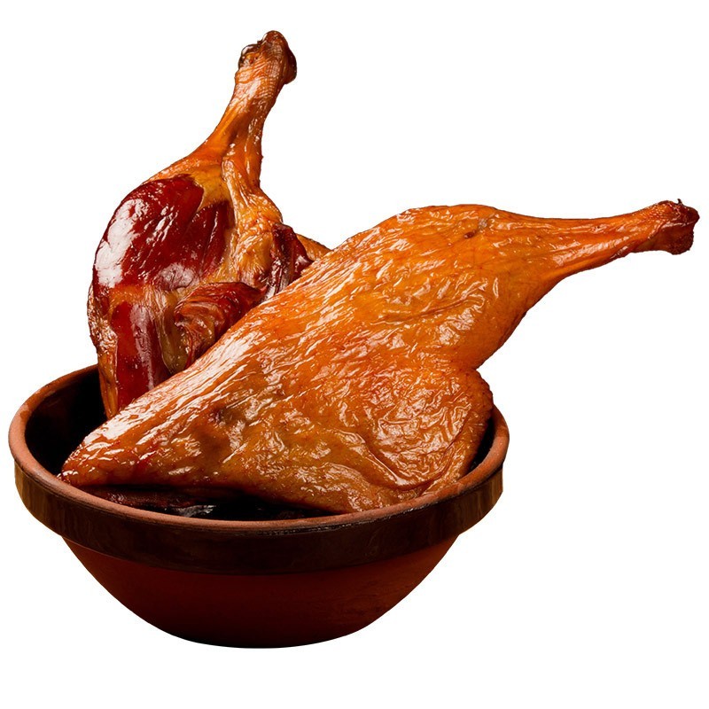 烟熏腊鸭腿老炕湖南腊肉咸鸭腿非风干腊鸭图4