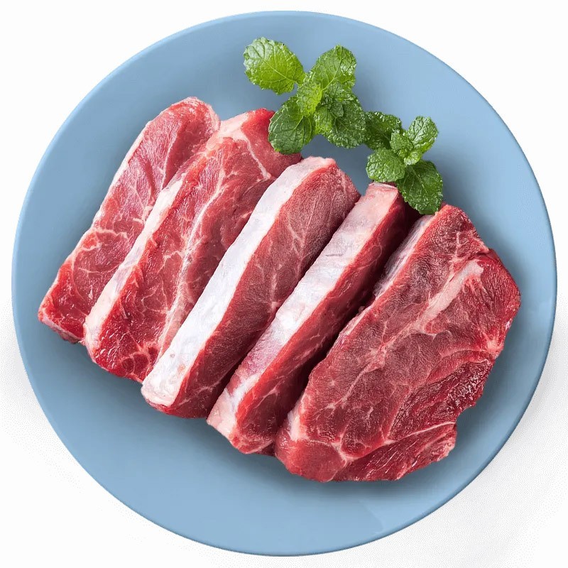 加工原切板腱牛肉雪花牛排原切牛肉安格斯谷饲和牛板腱牡蛎肉图4
