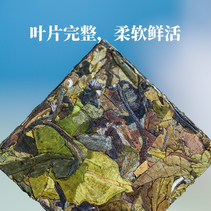 白茶茶叶经典白茶寿眉小方块紧压白茶耐泡古树图3