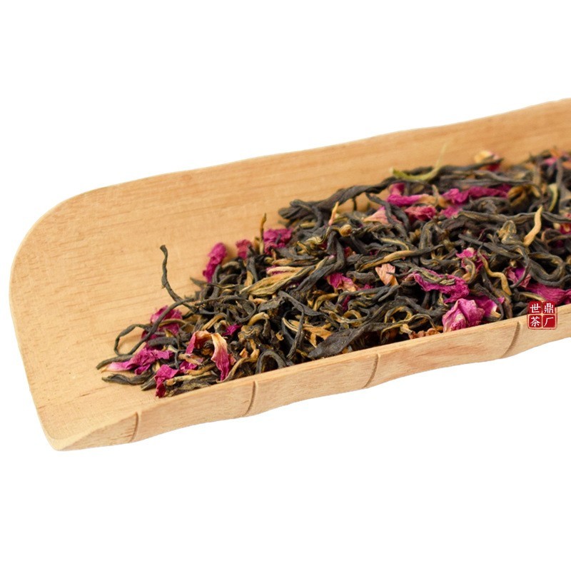 玫瑰红茶花茶工夫红茶重瓣玫瑰传统窖制无糖无香精浓香耐泡图5