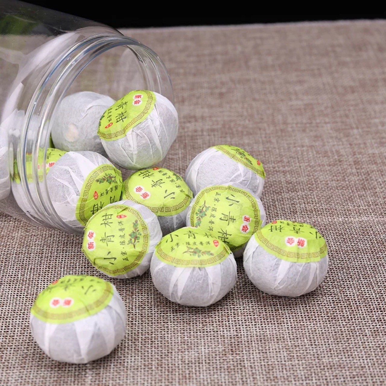 新生晒小青柑宫廷普洱茶叶青皮小青柑普洱茶熟茶图2