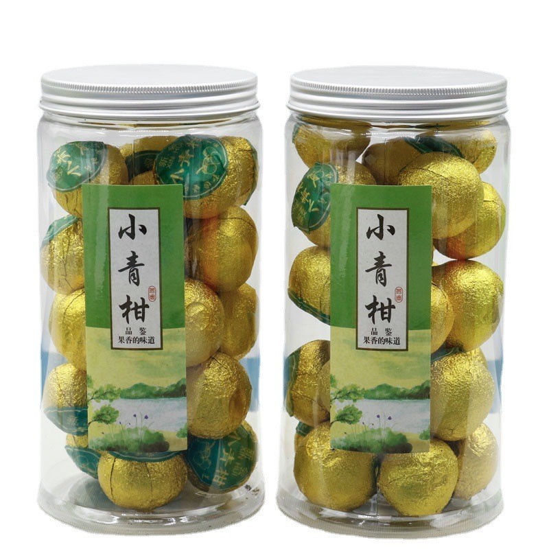 新小青柑陈皮普洱茶熟茶宫廷生晒小青柑茶叶礼盒装罐装图5