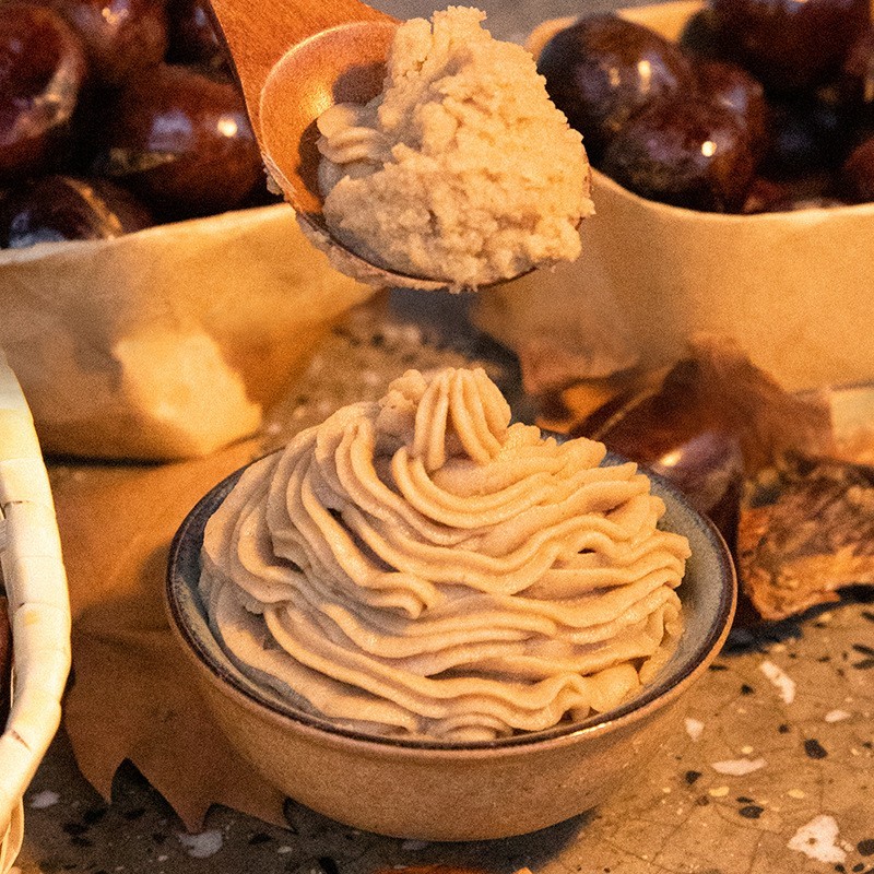 板栗泥法式常规原味甜味蛋糕烘焙月饼原材料家用商用栗子泥馅料图3