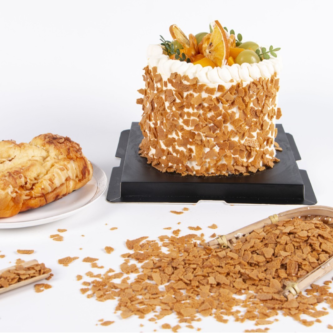 可可味薄脆片黄油薄脆片烘焙装饰原料薄脆片夹心甜品冰淇淋薄脆片图2