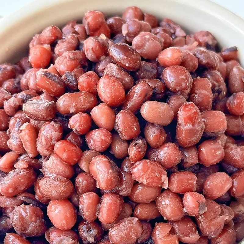 蒸熟红豆粒 糖蜜豆熟红豆甜品珍珠奶茶红豆烘焙专用原料即食小料图3