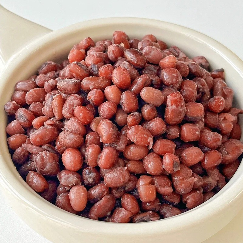 蒸熟红豆粒 糖蜜豆熟红豆甜品珍珠奶茶红豆烘焙专用原料即食小料图2