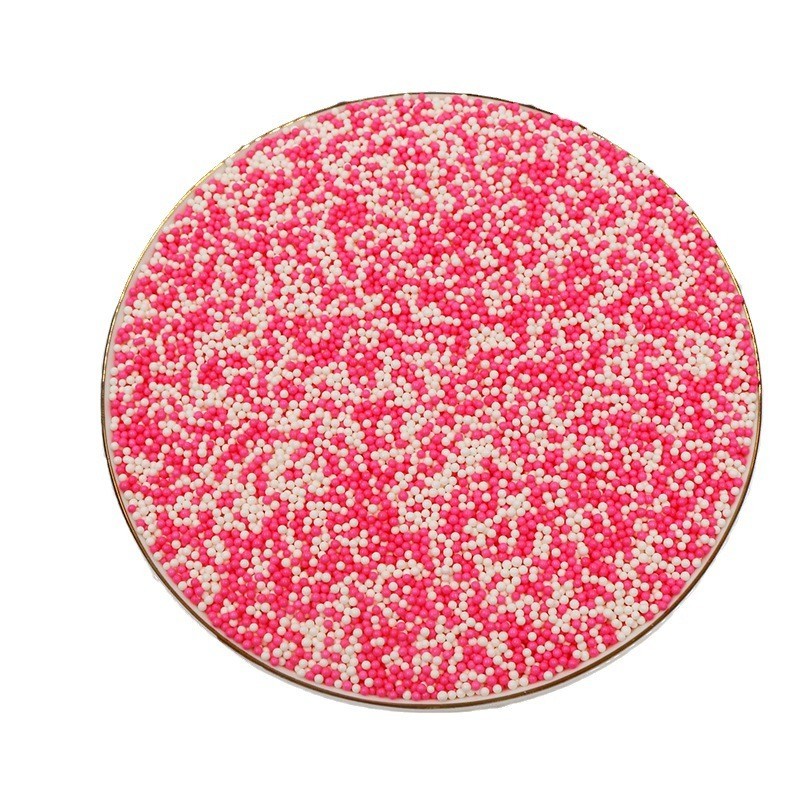 七彩糖珠蛋糕装饰可食用甜品西点烘焙糖针金珠银珠图4