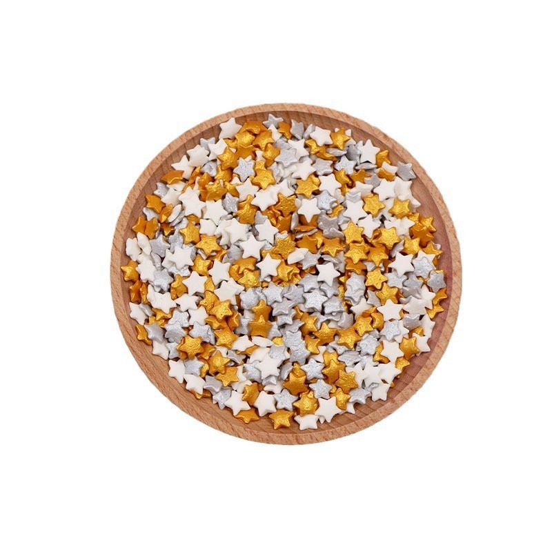 西班牙切片糖彩带爱心圆片圆圈星星蛋糕烘焙装饰糖点缀图5