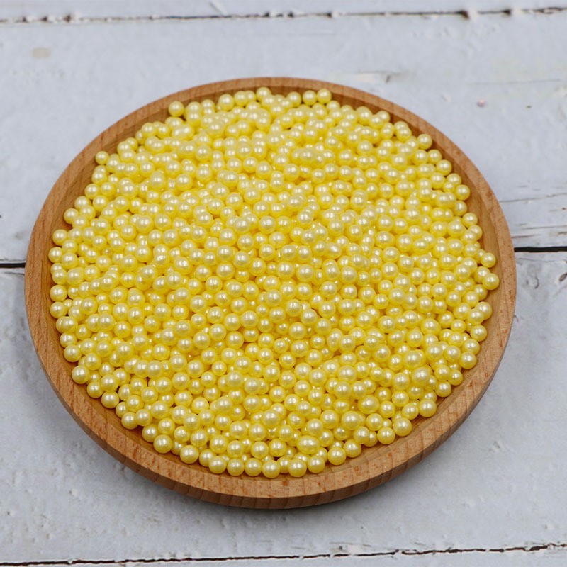 烘焙装饰糖珠2mm珠光糖珠500g纸杯冰淇淋可食用甜甜圈2mm彩珠图4