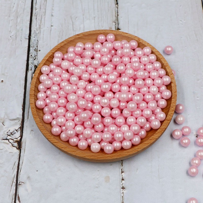 烘焙装饰糖珠2mm珠光糖珠500g纸杯冰淇淋可食用甜甜圈2mm彩珠图2