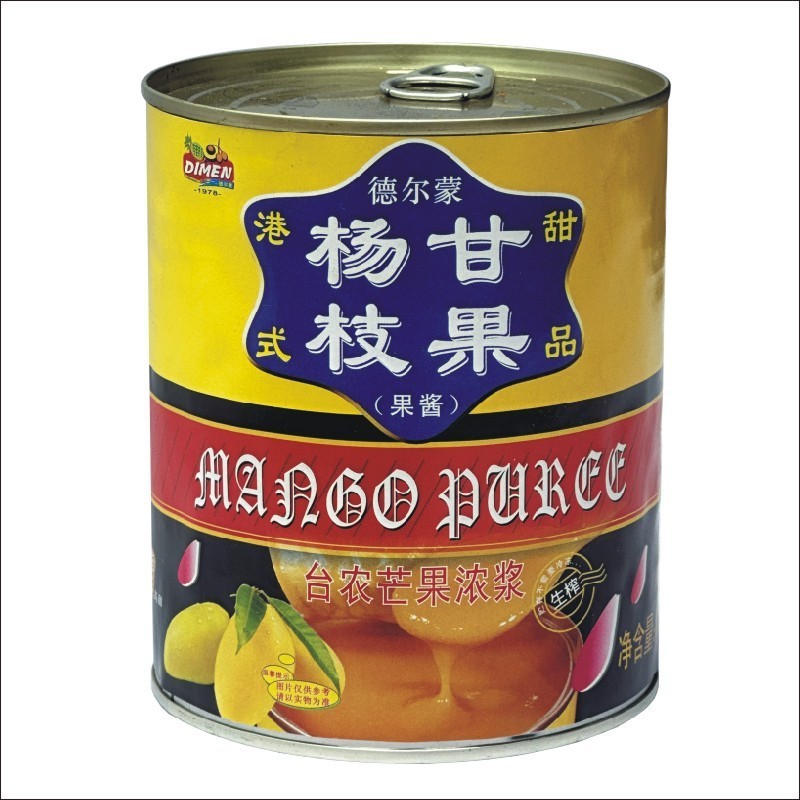 芒果泥 850克 铁罐装 台农芒果 果浆 杨枝甘露果酱图3