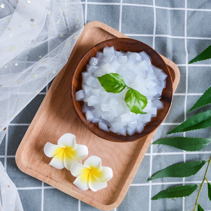 蜜糖椰果奶茶甜品店商用配料袋装椰果果肉500g/1kg原味果粒布丁图3