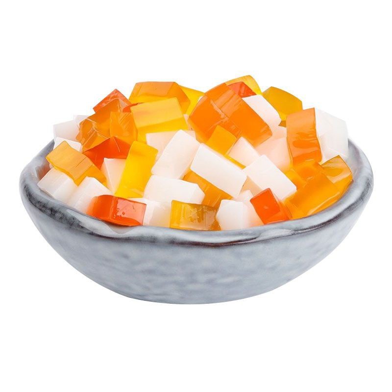 彩色椰果粒商用5斤蒟蒻果冻奶茶店配料水果捞冰粥配料三色水晶果图5