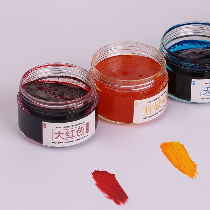 食品级色素色膏加工 食品级高浓度食用色素膏体烘焙蛋糕复配着色图4
