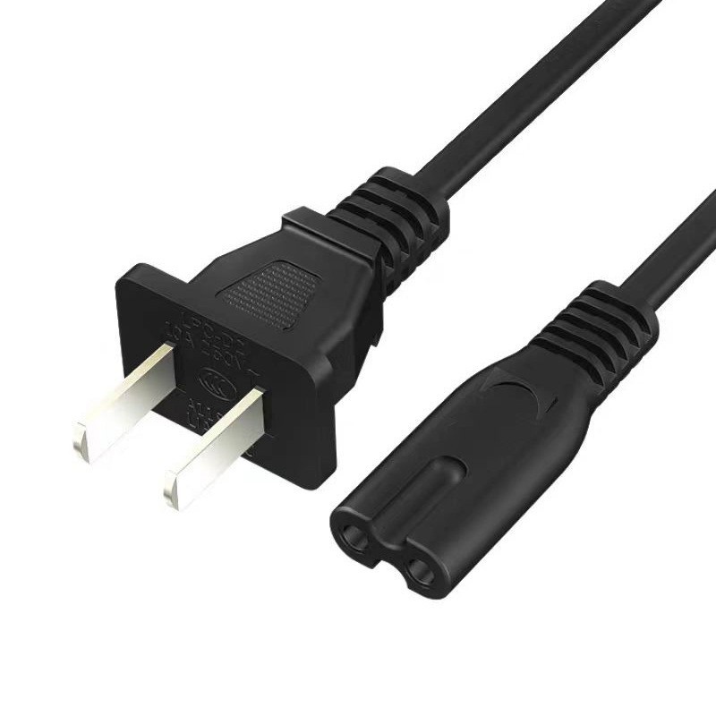 国标C7八字尾纯铜2芯电源线2X0.75平方8字尾电视打印机两孔充电线图5