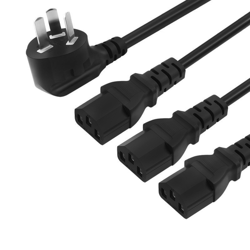 国标纯铜电源线一分三1拖3品字尾多头3X1.5平方三插一拖三多品字图5