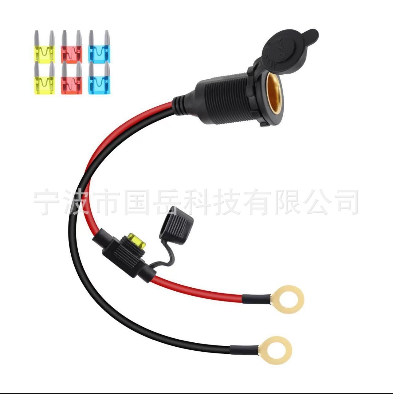 汽车点烟器母座大功率纯铜插座车载点烟器电源改装车充底座图4