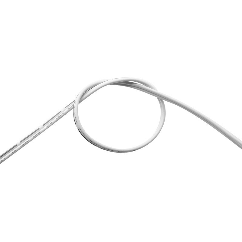 2468白色竹节线双并电源线22 18awg平行线电子线衣橱柜灯电线图3